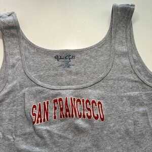 Brandy Melville John Galt Grey San Francisco Tank Top O/S